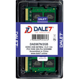 Memória Dale7 Ddr2 2gb 667mhz Notebook 16 Chips Kit 100