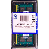 Memória Kingston Ddr2 2gb 800 E 667 Mhz Notebook 16 Chips