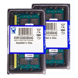 Memória Kingston Ddr3 4gb 1333 Mhz Notebook 1.5v Kit C/02
