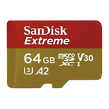 Memória Micro Sd Sandisk Extreme 64gb Sdsqxah-064g-gn6ma