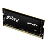 Memória Ram Para Notebook 8gb 3200mhz Fury Impact Ddr4 Sodimm Cl20 Kingston Kf432s20ib/8