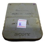 Memory Card Psone Playstation 1 Ps1 Cod K Cinza