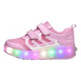 Menina Menino Patins De Duas Rodas Com Luzes Led. 1