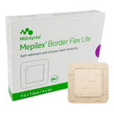 Mepilex Border Flex Lite Molnlycke 7,5cm X 7,5cm -caixa C/ 5