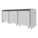 Mesa 3 Baús Organizador De Brinquedos Criança Off White