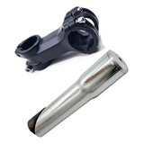 Mesa 80mm Suporte Guidao Bike Mtb 31.8mm + Adaptador 21.1mm