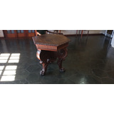 Mesa Antiga Entalhada De Jacarandá 