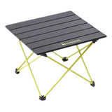 Mesa Camping Dobravél 40,5x 56 Cm Ultraleve Preto E Verde