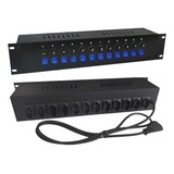 Mesa Chaveadora 12 Tomadas 10a Regua De Energia Metal Bivolt