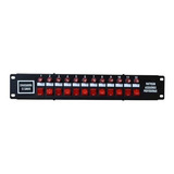 Mesa Chaveadora Para Iluminação De 12 Canais Para Áudio Djs