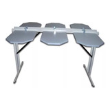 Mesa Corrida 6 Berços De Corvin Para Silk Screen Em Camiseta