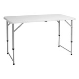 Mesa De Aluminio Portatil Vira Maleta Ajuste Altura Camping