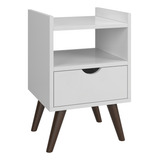 Mesa De Cabeceira Decore Retrô 1 Gaveta - Várias Cores - Bar