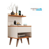 Mesa De Cabeceira Retro 1 Gaveta Mesinha Quarto Nicho Decor