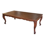 Mesa De Jantar Luis Xv 2,5x1,20 Madeira De Demolição Peroba
