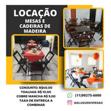Mesa De Madeira Bar Dobravel E 4 Cadeiras Madeira Embuia