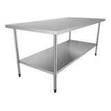 Mesa De Manipulação Total Inox Ba 1900/90 Metalcubas Liso Me