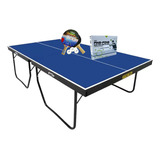 Mesa De Ping Pong 1090 Klopf + Kit Completo 5094 Cor Azul