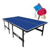 Mesa De Ping Pong Klopf 1013 Olimpic + Kit Raquete