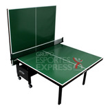 Mesa De Ping Pong Verde Dobrável Paredão 18mm Klopf 10855034