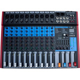 Mesa De Som 10 Canais Soundvoice Ms-102 Plus Interface Eq 120-240