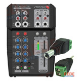 Mesa De Som Automotivo Stetsom Stm0602 12v 2 Canais Stereo Cor Preto