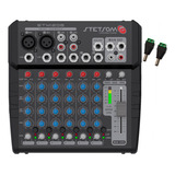 Mesa De Som Automotivo Stetsom Stm1206 6 Canais 4 Eq Band