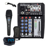 Mesa De Som Stetsom Stm1003 Automotiva Mixer + Microfone P10