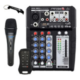 Mesa De Som Stetsom Stm1003 Automotiva Mixer + Microfone P10