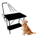 Mesa De Tosa Com Prateleira 90x60 Pet Shop Cores