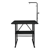 Mesa De Tosa Com Prateleira Com Girafa Pet Shop Preta Black