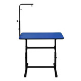 Mesa De Tosa Com Regulagem Azul Com Girafa Pet Shop