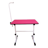 Mesa De Tosa Regulavel Rosa Mix - Com Girafa