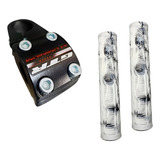 Mesa Guidão Preta Bmx Gtr+manopla 165mm Gios Bmx Free Ride