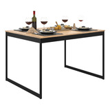 Mesa Industrial 120x90cm De Cozinha Sala Jantar De Madeira