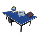 Mesa Ping Pong 1084 Klopf + Kit Completo 5094 + Capa Fechada