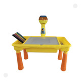 Mesa Projetora Infantil Balão Amarelo C/desenhos Castela