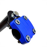 Mesa Suporte Guidão Cross 21.1 Tampa Alumínio 4 Parafuso Comprimento 40 Mm Cor Azul
