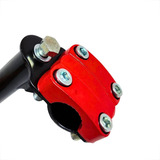 Mesa Suporte Guidão Cross 21.1 Tampa Alumínio 4 Parafuso Comprimento 40 Mm Cor Vermelho