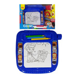 Mesinha Azul Color Tablet Com Lápis De Cor Bs Toys