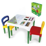Mesinha Infantil Didática + 2 Cadeiras - Poliplac 5825