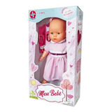 Meu Bebe Boneca Grande Com Vestido Rosa E Cheirinho Estrela