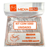 Mexa Bem 5000 Mexedor Café 9,5 Cm Tipo Remo Chá Drink Topper