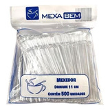 Mexedor Café, Bebidas Tipo Drink Com 11cm - C/5000 Unid Cor Transparente Tr