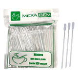 Mexedor Para Café Cristal Com 10000 Un 8,5 Cm Mini Remo