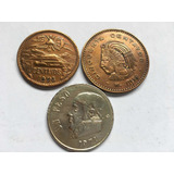 México- 20, 50 Centavos E 1 Peso 1953,1956 E 1971 Fr. Grátis