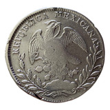 México- Moeda De Prata 8 Reales 1829 Zacatecas. Rara