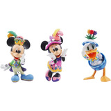 Mickey Minnie E Pato Donald Lote 3 Bonecos 12cm