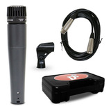 Microfone Arcano Renius-7 Com Cabo Xlr Cachimbo E Maleta
