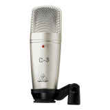 Microfone Behringer C-3 Condensador Cardioide Cor Prateado